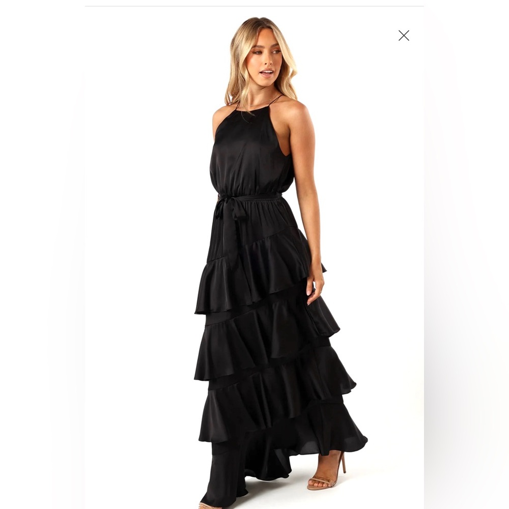 Petal & Pup Black
Satin Dress